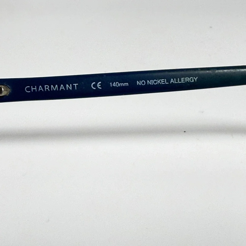 Charmant Titanium Eyeglass‎ Frames Bronze Blue Rectangle CH11426 55-17-140 BR